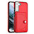 Funda Lujo Cuero Carcasa YB5 para Samsung Galaxy S22 5G Rojo