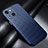 Funda Lujo Fibra de Carbon Carcasa Twill C01 para Apple iPhone 13 Mini Azul