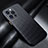 Funda Lujo Fibra de Carbon Carcasa Twill para Apple iPhone 14 Pro Negro