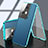 Funda Lujo Marco de Aluminio Carcasa 360 Grados P02 para Oppo Reno8 Pro 5G Azul