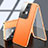 Funda Lujo Marco de Aluminio Carcasa 360 Grados P02 para Oppo Reno8 Pro 5G Naranja