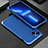 Funda Lujo Marco de Aluminio Carcasa 360 Grados para Apple iPhone 14 Azul