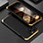 Funda Lujo Marco de Aluminio Carcasa 360 Grados para Apple iPhone 14 Pro Max Oro y Negro