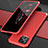 Funda Lujo Marco de Aluminio Carcasa 360 Grados para Huawei Nova 8 SE 5G Rojo