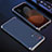 Funda Lujo Marco de Aluminio Carcasa 360 Grados para Oppo Find X3 Lite 5G Azul
