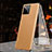 Funda Lujo Marco de Aluminio Carcasa 360 Grados para Oppo Find X3 Pro 5G Naranja