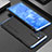 Funda Lujo Marco de Aluminio Carcasa 360 Grados para Oppo Reno6 Pro 5G India Azul y Negro