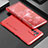 Funda Lujo Marco de Aluminio Carcasa 360 Grados para Oppo Reno6 Pro 5G India Rojo