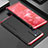 Funda Lujo Marco de Aluminio Carcasa 360 Grados para Oppo Reno6 Pro 5G India Rojo y Negro