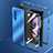 Funda Lujo Marco de Aluminio Carcasa 360 Grados para Samsung Galaxy Z Fold4 5G Azul