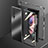 Funda Lujo Marco de Aluminio Carcasa 360 Grados para Samsung Galaxy Z Fold4 5G Negro