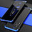 Funda Lujo Marco de Aluminio Carcasa 360 Grados para Vivo X60 5G Azul y Negro