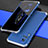 Funda Lujo Marco de Aluminio Carcasa 360 Grados para Vivo X60 5G Plata y Azul