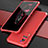 Funda Lujo Marco de Aluminio Carcasa 360 Grados para Vivo X60T 5G Rojo