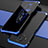 Funda Lujo Marco de Aluminio Carcasa 360 Grados para Xiaomi Mi 10i 5G Azul y Negro