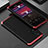 Funda Lujo Marco de Aluminio Carcasa 360 Grados para Xiaomi Mi 11i 5G (2022) Rojo y Negro