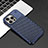 Funda Lujo Marco de Aluminio Carcasa 360 Grados QC3 para Apple iPhone 14 Pro Max Azul