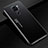 Funda Lujo Marco de Aluminio Carcasa C01 para Xiaomi Redmi Note 9 Negro