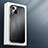 Funda Lujo Marco de Aluminio Carcasa M01 para Apple iPhone 14 Negro