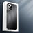 Funda Lujo Marco de Aluminio Carcasa M01 para Apple iPhone 14 Pro Max Negro