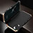 Funda Lujo Marco de Aluminio Carcasa M01 para Huawei Honor View 30 5G Oro y Negro
