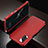 Funda Lujo Marco de Aluminio Carcasa M01 para Huawei Honor View 30 5G Rojo