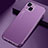 Funda Lujo Marco de Aluminio Carcasa M04 para Apple iPhone 13 Mini Morado