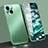 Funda Lujo Marco de Aluminio Carcasa M09 para Apple iPhone 13 Mini Verde