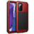 Funda Lujo Marco de Aluminio Carcasa N01 para Samsung Galaxy Note 20 5G Rojo