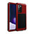 Funda Lujo Marco de Aluminio Carcasa N01 para Samsung Galaxy Note 20 Ultra 5G Rojo