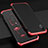 Funda Lujo Marco de Aluminio Carcasa para Apple iPhone X Rojo y Negro