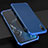Funda Lujo Marco de Aluminio Carcasa para Apple iPhone Xs Max Azul