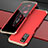Funda Lujo Marco de Aluminio Carcasa para Huawei Honor V30 Pro 5G Oro y Rojo