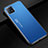 Funda Lujo Marco de Aluminio Carcasa para Oppo A73 5G Azul