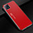 Funda Lujo Marco de Aluminio Carcasa para Oppo A73 5G Rojo