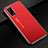 Funda Lujo Marco de Aluminio Carcasa para Realme X7 Pro 5G Rojo
