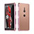 Funda Lujo Marco de Aluminio Carcasa para Sony Xperia XZ3 Oro Rosa