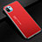 Funda Lujo Marco de Aluminio Carcasa para Xiaomi Mi 11 5G Rojo