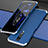 Funda Lujo Marco de Aluminio Carcasa para Xiaomi Poco X2 Plata y Azul