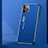 Funda Lujo Marco de Aluminio Carcasa T01 para Apple iPhone 11 Pro Max Azul