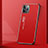 Funda Lujo Marco de Aluminio Carcasa T01 para Apple iPhone 11 Pro Max Rojo