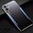 Funda Lujo Marco de Aluminio Carcasa T01 para Apple iPhone 12 Azul