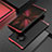 Funda Lujo Marco de Aluminio Carcasa T01 para Huawei Mate 40 Pro Rojo y Negro