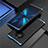 Funda Lujo Marco de Aluminio Carcasa T01 para Huawei Mate 40E Pro 5G Azul y Negro