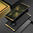 Funda Lujo Marco de Aluminio Carcasa T01 para Huawei Mate 40E Pro 5G Oro y Negro