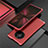 Funda Lujo Marco de Aluminio Carcasa T01 para Huawei Mate 40E Pro 5G Rojo