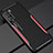 Funda Lujo Marco de Aluminio Carcasa T01 para Huawei P40 Lite 5G Rojo