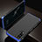 Funda Lujo Marco de Aluminio Carcasa T01 para Oppo A91 Azul y Negro