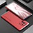 Funda Lujo Marco de Aluminio Carcasa T01 para Xiaomi Mi 11 5G Plata y Rojo