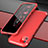 Funda Lujo Marco de Aluminio Carcasa T02 para Apple iPhone 11 Rojo